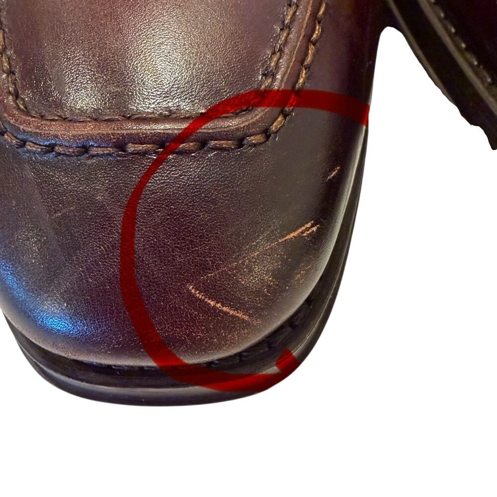 Magnanni Pardo Derby Oxfords‎ Burgundy Leather Men's 13 Dress Shoe Quiet Luxury - Picture 3 of 8